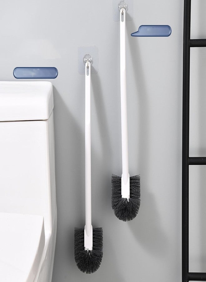 الكبريت فرشاة تنظيف المرحاض بالكبريت مع حامل - فرشاة تنظيف المرحاض ذات الوزن المثالي لتنظيف المراحيض ذات الطراز الهندي والغربي، فرشاة تنظيف بمقبض طويل (أبيض) - Image 3